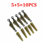 10 tk karpkalap&uuml;&uuml;gi tarvikud pliiklamber Kiiresti vahetatav, p&ouml;&ouml;rlev saba, kummist sasipundumisevastased varrukad karpkalap&uuml;&uuml;giriistadele.