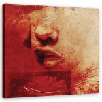 L&otilde;uenditr&uuml;kk Woman Red Watercolor 30x30 punane