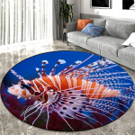 Merekala 3D &uuml;mmargune vaip Lastetoale Beebivaip Roomamismatt Lastevoodivaip Magamistoa Suur elutoa p&otilde;randamatt Pestav Diameter 60cm