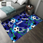 Jalgpallivaip Cartoon Magamistoa vaip pehme flanellist teismelise vaiba jaoks 80x120cm 1pcs