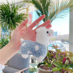 (SU)Alpaka- V&otilde;tmehoidja Pl&uuml;&uuml;s Lihav&otilde;ttep&uuml;hade Laama Plushie Ripats Mini Lambanukk T&auml;idisega M&auml;nguloomad V&otilde;tmehoidja T&uuml;drukutele Poistele One Size beež