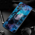 Samsung Galaxy A51 A71 A41 A31 A11 A01 A72 A52 A42 A32 A22 A21s A02s A12 A02 silikoon&uuml;mbris Shell Attack On Titan m&auml;rgi kate For Samsung A72 4G