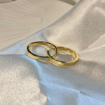 Foxanry Prevent Allergy &Uuml;mmargused geomeetrilised k&otilde;rvar&otilde;ngad naistele Minimalistlik liialdatud trendikas kihluspidu ehted kingitused hulgim&uuml;&uuml;k 8mm kuld