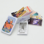 Tarom&auml;ng Kaardim&auml;ng Waite Iron Box Tarot &Uuml;likond Kaardilauam&auml;ng Pronks Oracle Card Party Mitme m&auml;ngijaga vabaajam&auml;ng 10*6*4cm gray