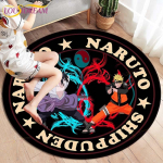 Anime Naruto &uuml;mmargused vaibad elutoa vaipadele Pehme flanellist p&otilde;randavaip Magamistoa vaibamatt lastele K&ouml;&ouml;givaip 60cm