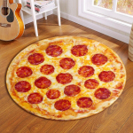 Vorst Pizza Prindi Elutuba Vaip Laste Vaip Lastetoa Sisustus Suur vaip Avaleht Esiku p&otilde;rand Vaip Magamistoa voodi matt Diameter 60cm