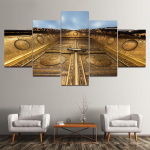 5 paneeli Mecca mo&scaron;ee Kaaba islami hoone Kulduksed l&otilde;uendimaalingud plakatid ja v&auml;ljatr&uuml;kid seinakunstipildid kodukaunistus ilma raamita 20x35cm*2 20x45cm*2 20x55cm*1