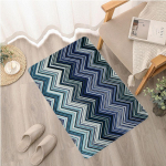 Missoni Style sissep&auml;&auml;su uksematt Nordic Style Home Uksematt Triibulised Waves Print vaibad Magamistoa Elutoa Esiku majapidamiskaunistusega vaibad 100x150cm