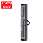 Terasest traatservaga kaasaskantav kalastuskott, mitmeotstarbeline paks veekindel, vastupidav &uuml;mbris &otilde;ngeritva kott kalastustarvete kott X277G 2 Layer 130cm