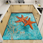 Munakivist Beach Starfish vaibad elutoa dekoratiivsed vaibad, uksematid, k&ouml;&ouml;k, vannituba, libisemiskindel p&otilde;randamattide ala vaip 40x60cm