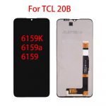 LCD-ekraan TCL 20B 6159K 6159a 6159 jaoks, LCD-ekraan, puuteekraani digitiseerija, t&auml;ielik komplekt, asendus must