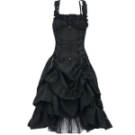 Naiste viktoriaanlik gooti kleit Vestidos Retro Lolita Palace Court Princess Halloween Punk Cosplay pikk p&auml;ikesekleit M must