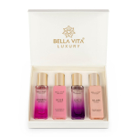 Bella Vita Luxury Woman Eau De Parfum kinkekomplekt naistele 4x20 ML tegevjuhiga, Honey Oud, Glam, Rose Parf&uuml;&uuml;m | Lilleline, Puuviljane Kauakestev EDP-l&otilde;hn