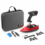 WL917 kaugjuhtimispuldiga paadi kiirpaat koos sisseehitatud valgustuspropelleriga, laste v&otilde;istlusm&auml;ngupaadi mudel punane