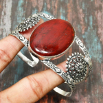 Punane labradoriit v&auml;&auml;riskivi k&auml;sitsi valmistatud 925 sterlingh&otilde;bedast reguleeritav k&auml;ev&otilde;ru Adjustable punane