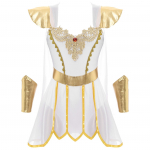 Naiste Vana-Kreeka Kuninganna Body Toga Kost&uuml;&uuml;mid Rooma Keisrinna Body + K&auml;tised Halloweeni Komplektid Seksikas Rooma Printsess Kleit M valge