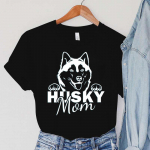 Harajuku Husky Mom Y2k Top naiste suvised loomade graafilised T-s&auml;rgid Cartoon Husky Naiste riided Vintage Husky Mama T-s&auml;rgid XS