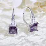 925 Sterling h&otilde;bedane klambriga k&otilde;rvar&otilde;ngas safiirist v&auml;rvimuutusega v&auml;&auml;riskivide peen ehe naistele kena kingitus S lilla