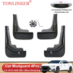 TONLINKER Auto poritiivad BYD HAN EV DM Restyling 2022 2023- jaoks - Eesmised ja tagumised poritiivad, porikaitse 4 Pcs Black B black