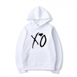 Mood XO Kirjaga Tr&uuml;kiga Kapuutsiga Pusa Poplaulja Unisex Vabaaja Hip Hop Pusa Naiste Unisex Spordi Pullover Mood T&auml;nav Unisex Kapuutsiga Pusa 2XL