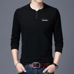 Meeste pikkade varrukatega T-s&auml;rk Meeste S&uuml;giskirjad Tr&uuml;kitud Alt Meeste N&ouml;&ouml;bid T-s&auml;rk Meeste Riietus M must