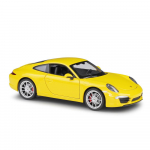 1/24 M&otilde;&otilde;tkava Welly Porsche 911 CARRERA S Sulamist Auto Mudel Diecasts Metallist M&auml;nguasja S&otilde;idukid Auto Mudel K&otilde;rge Simulatsioon Kogumine Laste Kingitused 1/24-19x7.5x5.5cm kollane