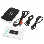 VAORLO 2 IN 1 Bluetooth 5.0 edastusvastuv&otilde;tja juhtmevaba adapter stereoheli koos 3,5 mm AUX-ga teleri k&otilde;rvaklappide jaoks, arvuti s&uuml;learvuti must