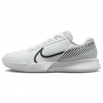 NikeCourt Air Zoom Vapor Pro 2 Valge Must Naiste Tennisejalatsid Pure-Platinum DR6192-101 35.5