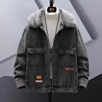 Meeste fliisist teksajakk, suur suurus 8xl Retro lahtine teksajakk M