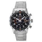 Citizen Eco-Drive kronograaf roostevabast terasest must numbrilauaga CA0790-83E 100M meeste k&auml;ekell
