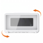 Seinale kinnitatav puuteekraaniga mobiiltelefoni hoidik Vannitoa pitseeritud kaitsekate hoiuruum Veekindel vannitoa hoiukarp valge