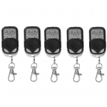 Nutikas 433Mhz kloonimise kaugjuhtimispult, 4 nupuga juhtmevaba RF-saatja koodikopeerimise kaugpaljundaja v&otilde;tmehoidja garaaživ&auml;rava elektrilise ukseavaja jaoks 5PCS