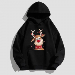Uued J&otilde;uluhirve kapuutsid Prindi Unisex Naiste Mood Kapuuts Hoodie T&auml;navar&otilde;ivad Kapuutsiga kampsunid Harajuku Pullovers Unisex r&otilde;ivad 2XL