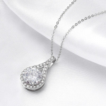 1-5 kate t&otilde;eline moissanite kaelakee naistele s&auml;delev S925 sterling h&otilde;be ehted veetilga ripats t&uuml;drukutele s&uuml;nnip&auml;evakingitus 1ct