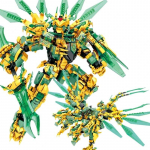 3in1 Warrior Mehaaniline Golden X Titans Mechas Chariot Dragons 15. hooaeg Ehitusklotsid Klassikalised mudelikomplektid Klotsid Lastekomplektid