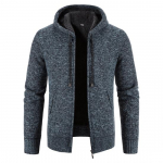 2024 Talvine Paks Kampsun Meeste Kampsun T&otilde;mblukuga Kapuutsiga Moodne Soe Slim Fit Kootud Kampsun Meeste Fliisist kapuutsid Mantlid Meeste M-4Xl L