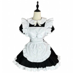 Jaapani pehmed t&uuml;drukutet&uuml;druku cosplay kost&uuml;&uuml;mid, naiste suures suuruses Halloween Anime Lolita kohviteenija rollim&auml;ng Magusad kasside peokleidid S