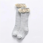 T&uuml;drukute sokid Kevad-s&uuml;gis triibuline pits Printsess Laste pikad sokid vabaaja sportlikud lapsed vanuses 0 kuni 5 aastat 0-1Y(S)