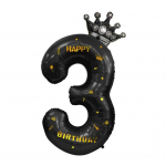 40-tollised suured musta kroonnumbriga &otilde;hupallid t&auml;ispuhutavate &otilde;lgk&uuml;baraga, pulmapeo tarvikutega 4