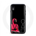 Face Square Squid Game Iphone XR &uuml;mbris