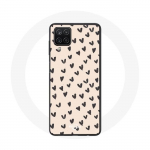 Samsung Galaxy A12 &uuml;mbris Black Hearts abstraktse tekstuuriga taust
