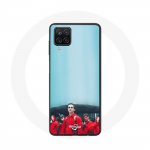 Samsung Galaxy A12 &uuml;mbris La casa de papel Berlin Rio ja Tokyo sinine taust