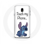 &Uuml;mbris Samsung Galaxy J7 2017 Lilo jaoks ja Stitch armas valge taust