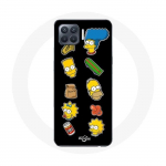 Oppo A93 &uuml;mbris The Simpsons kleebised mustal taustal