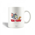 Mug en C&eacute;ramique Tom et Jerry Dessin Anim&eacute; Logo Rouge