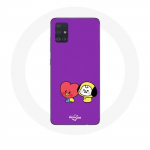 Coque pour Samsung Galaxy A51 BTS Bangtan Sonyeondan BT21 Tata V Chimmy Jimin