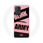 Coque pour Samsung Galaxy A33 5G BTS ARMY Et Blackpink Blink Rose Noir