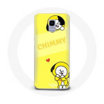 &Uuml;mbris Samsung Galaxy J6 2018 BTS Bangtan BT21 Chimmy Jimin kollase taustaga