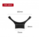 for Lexus IS250 2013- Car Steering Wheel Decoration Trim Sticker Decal Carbon Fiber Auto Interior Accessories Carbon Fiber