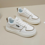 Naiste platvormiga hingavad tossud, libisemisvastased jooksujalatsid, vabaaja kerged n&ouml;&ouml;riga valged tossud, moed PU-nahast tennised naistele 35